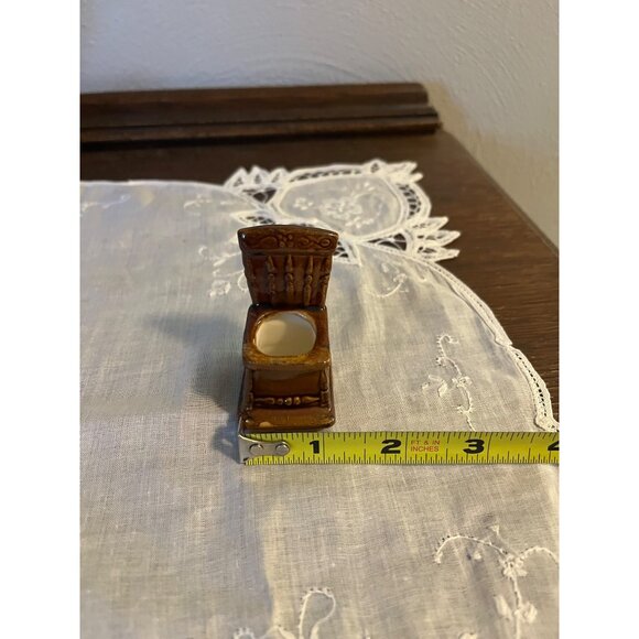 Vintage Brown Rocking Chair Toothpick Holder - Picture 5 of 6